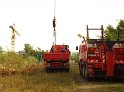 LKW faehrt in den Rhein Langel Hitdorf Faehre P406